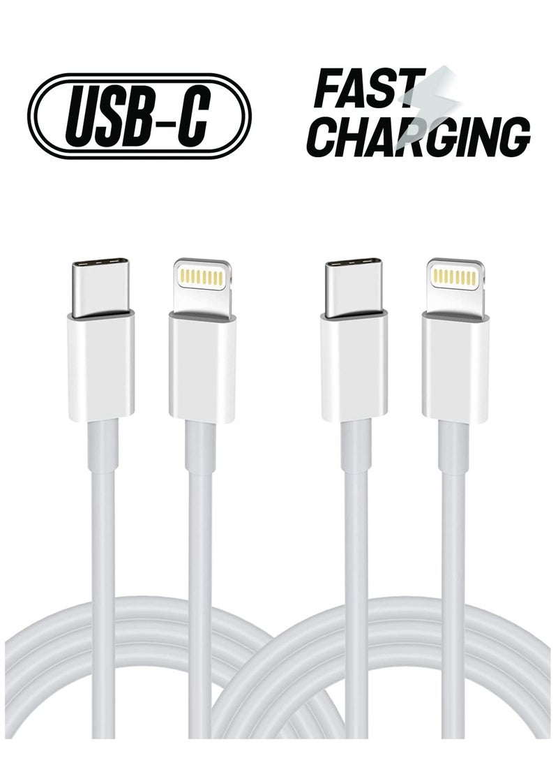 ELTRAZONE - USB C to Lightning Cable 2PACK 1M Fast Charger Cable, iPhone Charger Cord Compatible with iPhone 14/13/12/11 Pro Max/XS MAX/XR/XS/X/8/7/Plus - Image 1