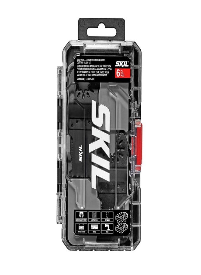SKIL 6 Pc Oscillating MultiTool Plunge Cutting Blade Set for SKIL Oscillating MultiTool OS592702/ OS593002-OSA8004 - Image 1