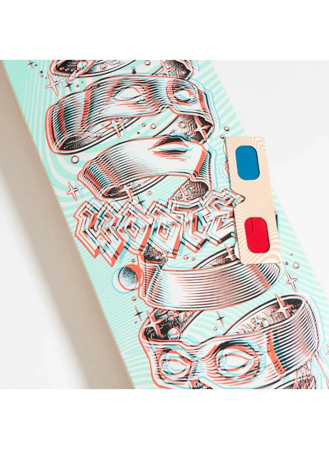 Santa Cruz Wooten Unwound Anaglyph Pro 8.5" x 32.2" Skateboard Deck - Image 4