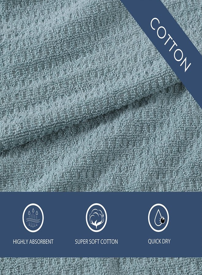 تومي بهاما طقم مناشف يد من تومي باهاما، مصنوع من القطن عالي الامتصاص، ديكور حمام، قليل الوبر ومقاوم للبهتان (لون فيروزي شمال المحيط الهادئ، قطعتان) - Image 4