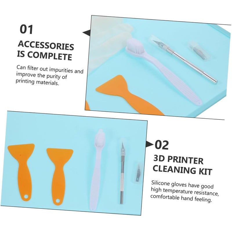 Printer Cleaning Kit with Funnel Filter Gloves and Brush for Efficient Maintenance - Image 5