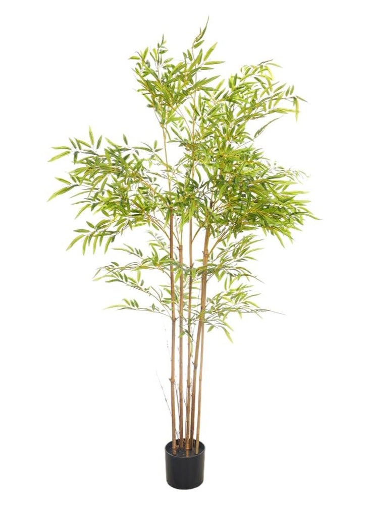 Vitacelli "Premium Artificial Bamboo Tree - Sturdy & Tall UV Resistant Fake Plant with Lifelike Green Leaves - No Maintenance Indoor/Outdoor Decor (160 cm)"  - Image 1