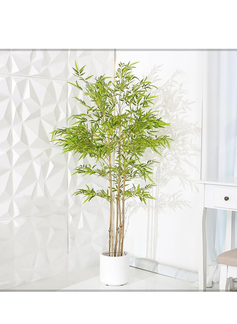 Vitacelli "Premium Artificial Bamboo Tree - Sturdy & Tall UV Resistant Fake Plant with Lifelike Green Leaves - No Maintenance Indoor/Outdoor Decor (160 cm)"  - Image 4