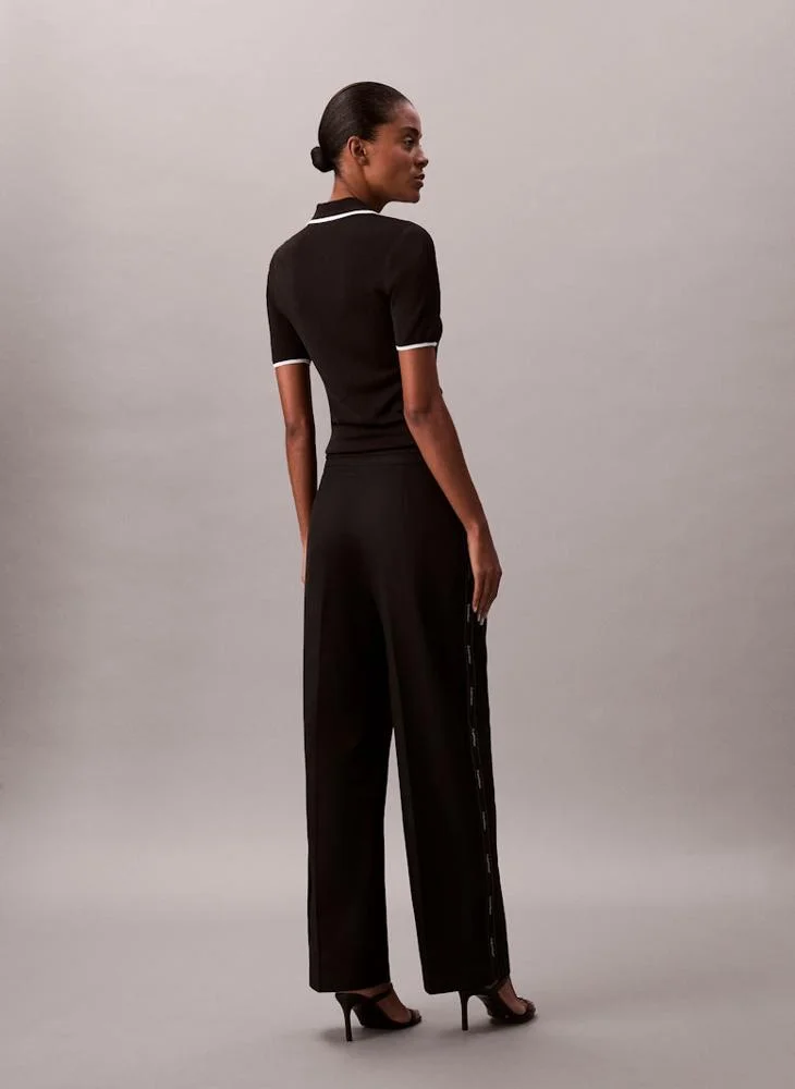 Calvin Klein Jeans Logo Striped Pants