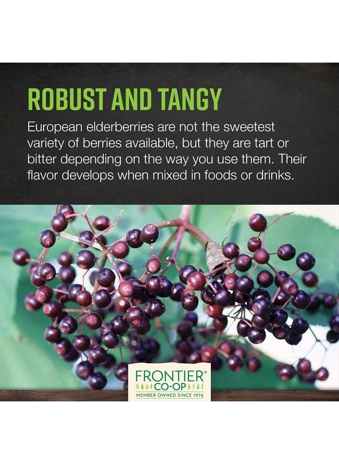 Frontier Co-op - Dried Elderberries, 1lb Bulk Bag, European Whole | Kosher & Non-GMO Elderberry Dried Fruit for Elderberry Powder, Tea, Immune Support - Image 1