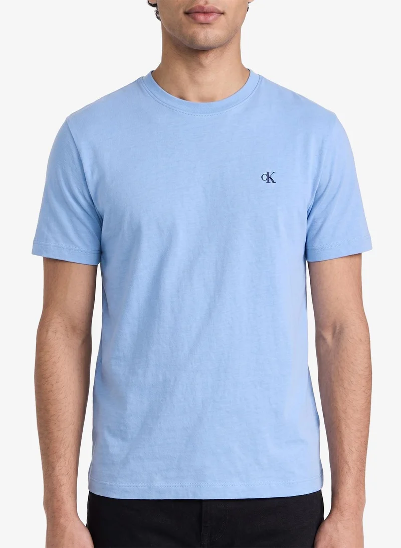 Calvin Klein Jeans  Monogram Embroidery T-Shirt for Men | Best Price UAE