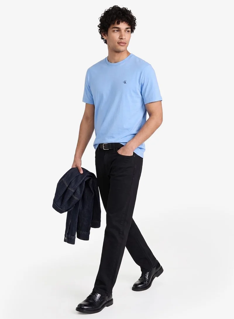 Calvin Klein Jeans  Monogram Embroidery T-Shirt for Men | Best Price UAE