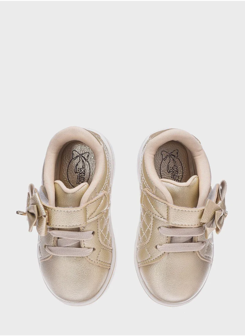 Klin Kids Front Bow Low Top Sneakers