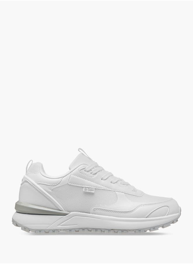 Lee Cooper Men's Panelled Sneakers with Lace-Up Closure  - Image 3