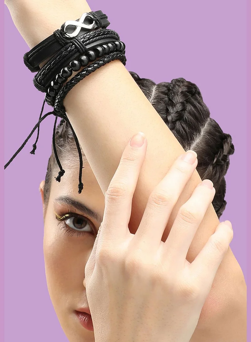 SOHI Trendy Casual PU Leather Designer Bracelet For Women