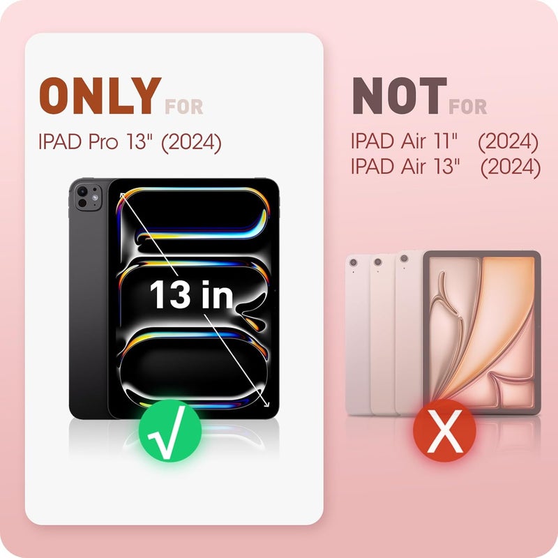 آي-بلاسون حافظة لجهاز iPad Pro مقاس 13 بوصة 2024 مع حامل قلم، [حامل ثلاثي الطيات نحيف] [إيقاظ/إسبات تلقائي]، غطاء حماية من TPU الناعم لجهاز iPad Pro M4 مقاس 13 بوصة، سلسلة Cosmo، رخامي - Image 2