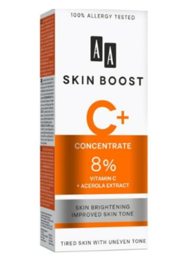 AA skin Boost C+ Concentrate 8% vitamin C Acerola Extract 30 ml