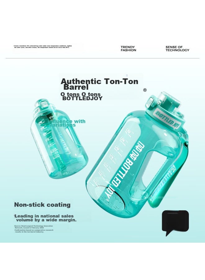 Bottled Joy Large Capacity Sports Water Bottle, Portable Tumbler For Men, Father's Day Gift, Straw And Direct Drinking Tumbler - Image 2
