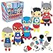 CRAFTILOO Superhero Sewing Kits for Little Kids 5 Easy Projects for Children Beginners Sewing kit Kid Crafts Make Your Own Felt Pillow Plush Craft Kit My First Sewing Kit Learn to Sew Kit - Image 3
