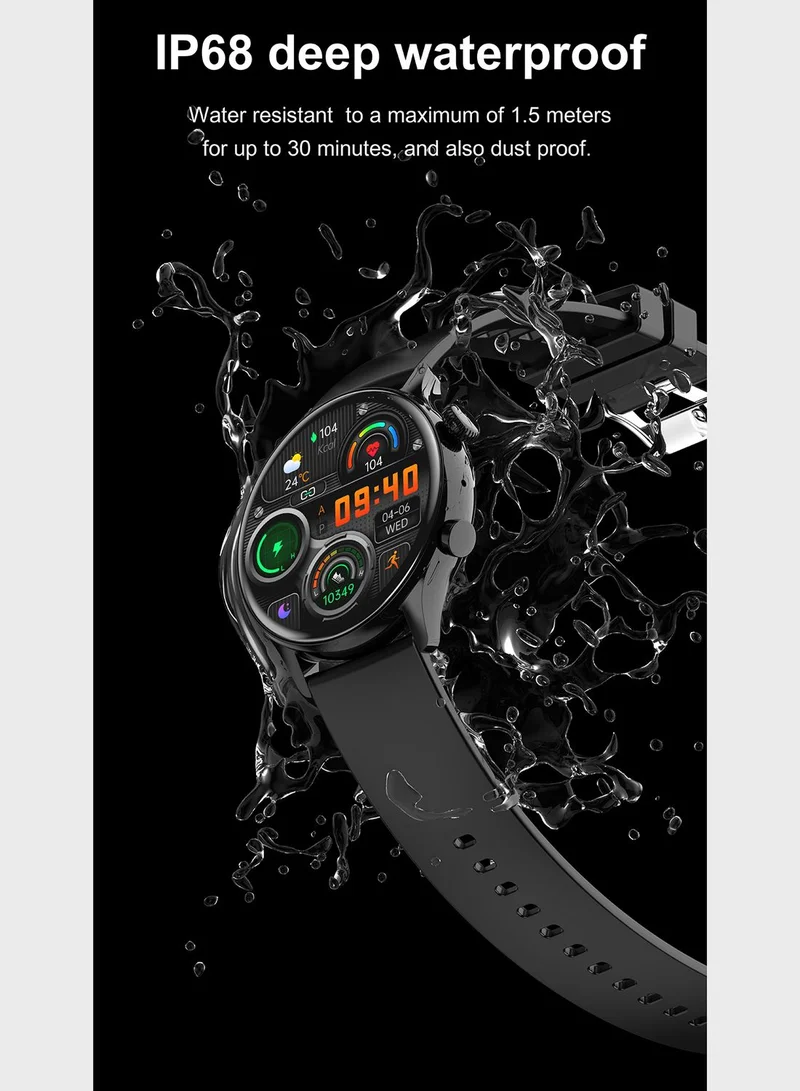 Seventy Five Smart Watch With Leather & Silicone Strap Set