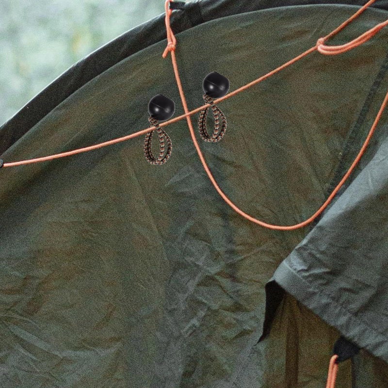 12 Pcs Camouflage Elastic Bungee Ball Cords Heavy Duty Tarp Tie Downs With Toggle For Camping Tent Canopy Outdoor Shelter Use - Image 4