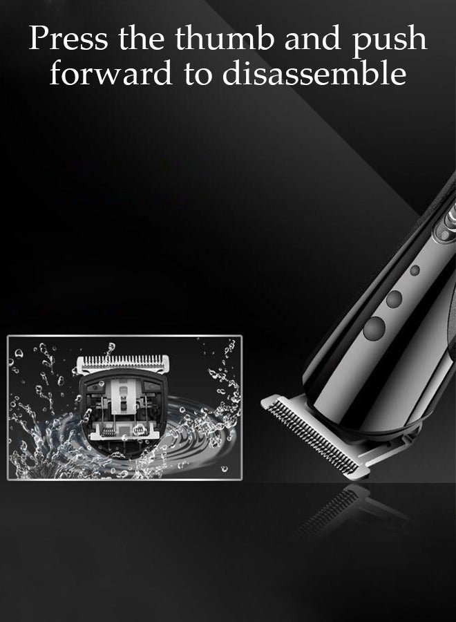 DUNISO Hair Clippers Portable Electric Shaver Powerful Storm Nose Hair Trimmer for Men with 3 Replacement Headers and 4 Positioning Combs, Multifunctional Electric Razor, USB Hair Trimmer Set for Travel - Image 5