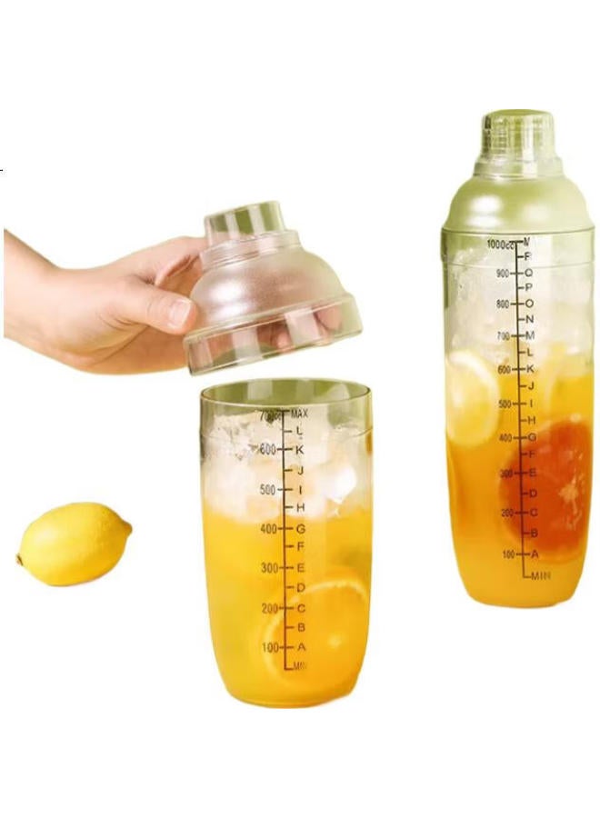 Cliton Cocktail Shaker Set, Hand-Shaken Lemon Tea And Milk Tea Tools, Bar Mixer Set With Ice Crusher, Muddler, Shaker, 4 Pieces - Image 1