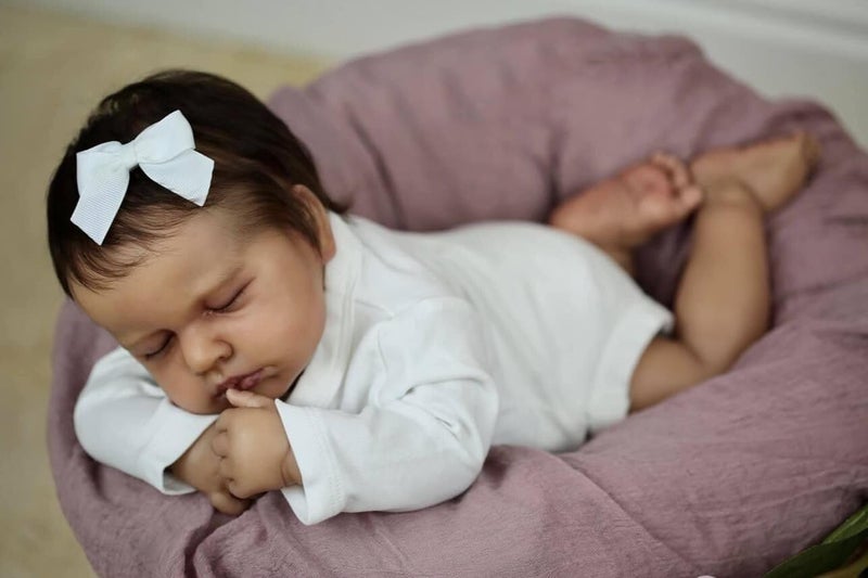 KOKOMANDY Reborn Sleeping Baby Dolls Black Girl 20 inch Realistic Reborn Doll Full Body Silicone Vinyl Lifelike African American Newborn Girl Toddler Kids Birthday Toys Age 6 - Image 3