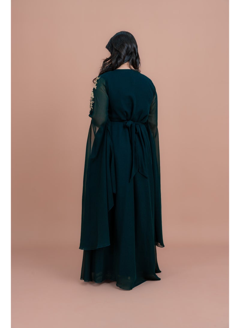 IKKXA Belted Elegant 2-Piece Kaftan  - Image 2