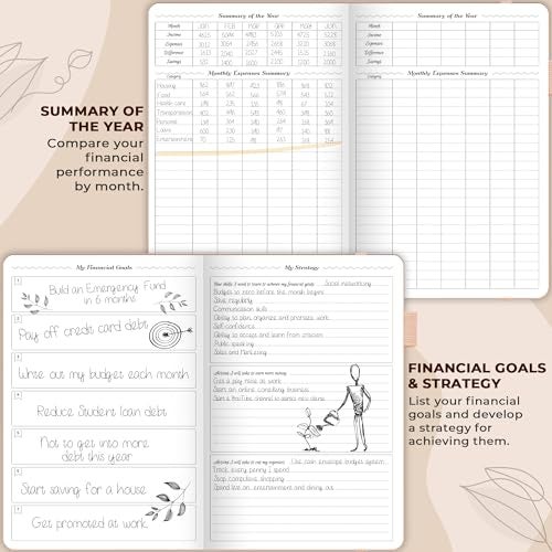 GoGirl Budget Planner – Monthly Financial Planner Organizer Budget Book. Expense Tracker Notebook Journal to Control Money, A5 (Rose Gold) - Image 5