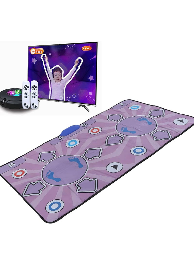 GGOOT Dance Mat Gift for Girls Boys, Double Dancing Game for Kids and Adults, LED Light HD 2 Player High Sensitivity Dance Step Play Pad With AR Camera, Christmas Birthday Gifts - Image 2