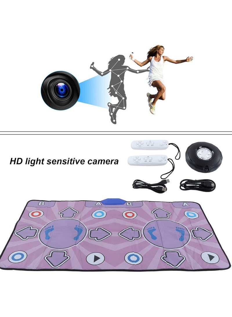 GGOOT Dance Mat Gift for Girls Boys, Double Dancing Game for Kids and Adults, LED Light HD 2 Player High Sensitivity Dance Step Play Pad With AR Camera, Christmas Birthday Gifts - Image 5