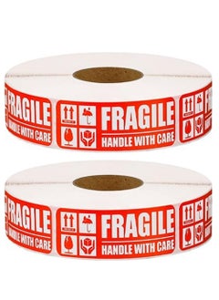 2000pcs Fragile Stickers (3 x 1 inch) Self Adhesive, Small Handle With Care Warning Labels for Shipping and Moving (2 Rolls=2000 Labels) - pzsku/Z44075CAABFBE855C2285Z/45/_/1718454067/35a5d3c8-5565-4ae6-8606-e57a36e7001e