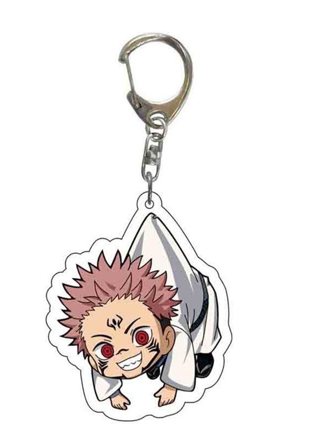 الإملائي عودة سلسلة المفاتيح الاكريليك الكرتون الرسوم المتحركة قلادة