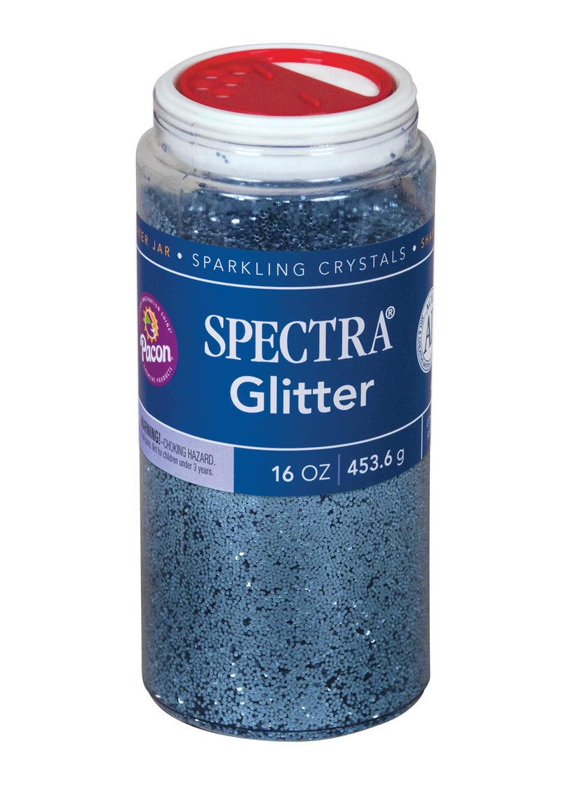Spectra Arts Crafts Glitter Sky Blue 16 oz 1 Jar