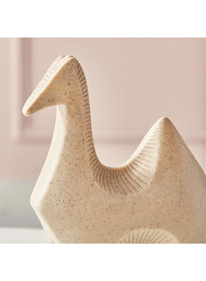 Home Box Luxe Polyresin Terracota Camel Accent 15.5 x 19.5 x 6.5 cm