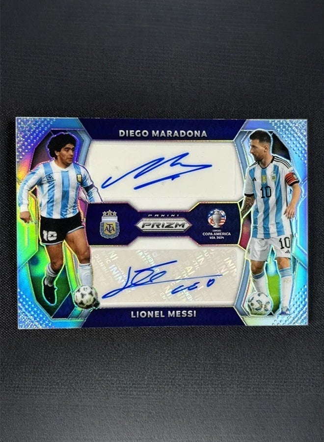 Panini Lionel Messi Diego Maradona Signature Football Card Autographed Trading Card Collector’s Edition Sports Memorabilia for Fans and Collectors - Image 3