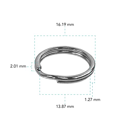 Foto&Tech Stainless Steel Round Lug Ring Camera Strap Split Ring for Small Cameras (4 pcs, Original) - Image 3