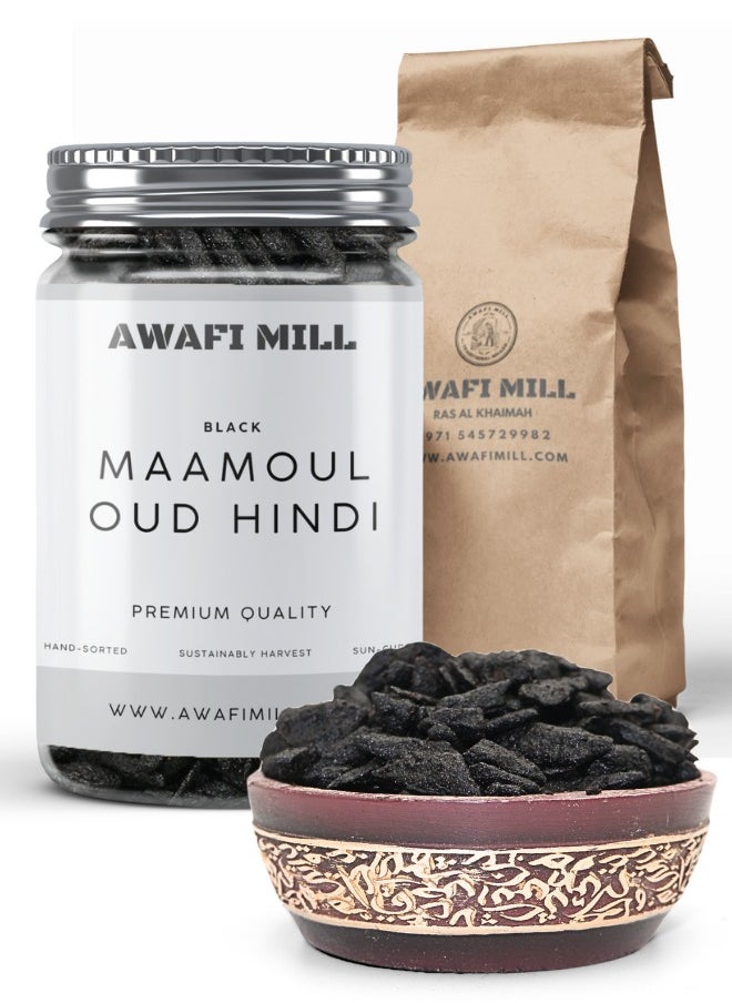 Awafi Mill AWAFI MILL Maamoul Oud Hindi | Natural Agarwood Chips | Long-Lasting Fragrance  - Image 1