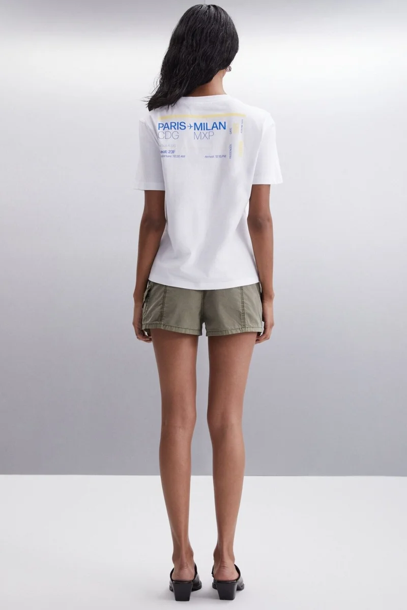 جريميلانج NIALL 100% Cotton Women's T-Shirt White T-Shirt