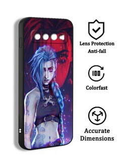 Phone Case Cover For Samsung Galaxy S10 4G Print League of Legends Jinx Anime Arcane Jinx FYB09