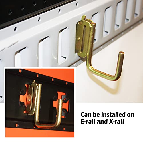 ANLU LOAD 2”E Track J Hook E Track Accessories for Enclosed Trailer/Warehouses/Basements/Can Hang Backpacks,Steel,20PACK - Image 3