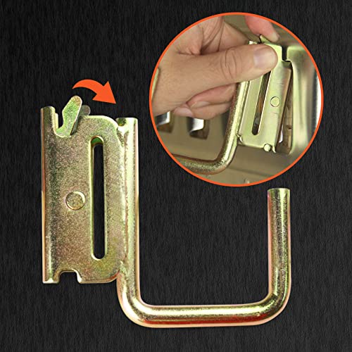 ANLU LOAD 2”E Track J Hook E Track Accessories for Enclosed Trailer/Warehouses/Basements/Can Hang Backpacks,Steel,20PACK - Image 2
