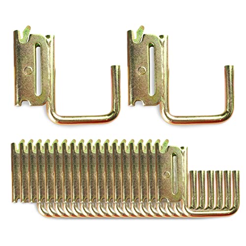 ANLU LOAD 2”E Track J Hook E Track Accessories for Enclosed Trailer/Warehouses/Basements/Can Hang Backpacks,Steel,20PACK - Image 1