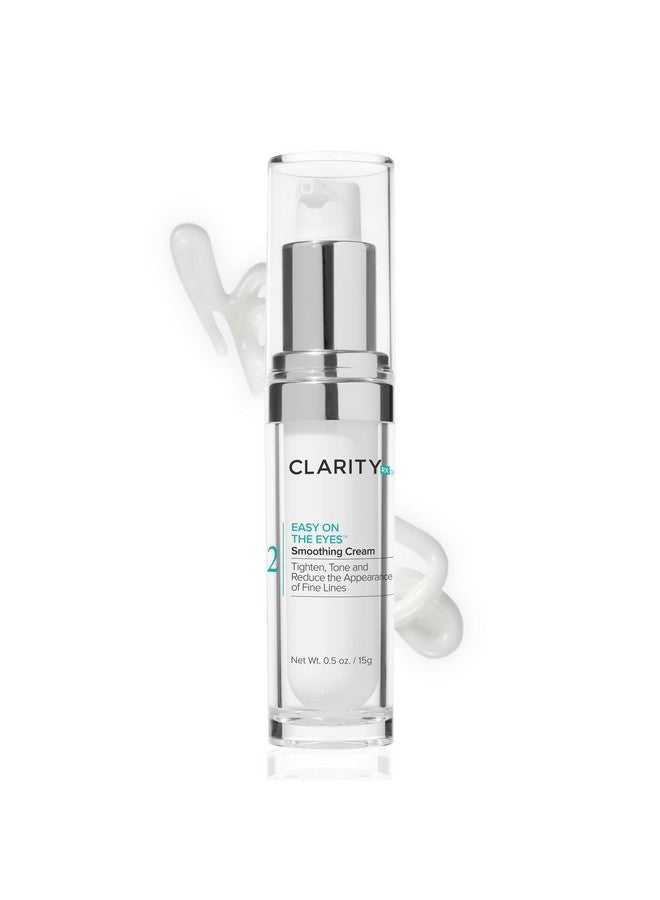 كلاريتي آر إكس كريم العيون ClarityRx Easy On The Eyes المنعم، كريم طبيعي مضاد للشيخوخة تحت العين للهالات السوداء، يحتوي على حمض الهيالورونيك والبارابين وخالٍ من القسوة (0.5 أونصة) - Image 1