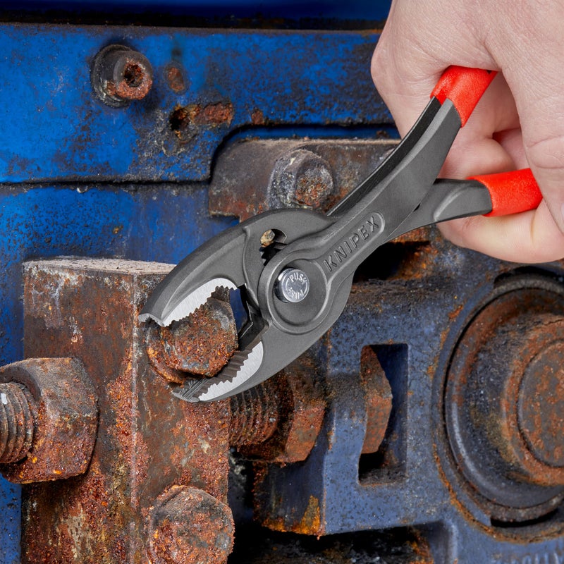 KNIPEX Tools 00 20 06 US4 3 Pc TwinGrip Pliers Set, Plastic Dipped (6", 8", 10") - Image 3