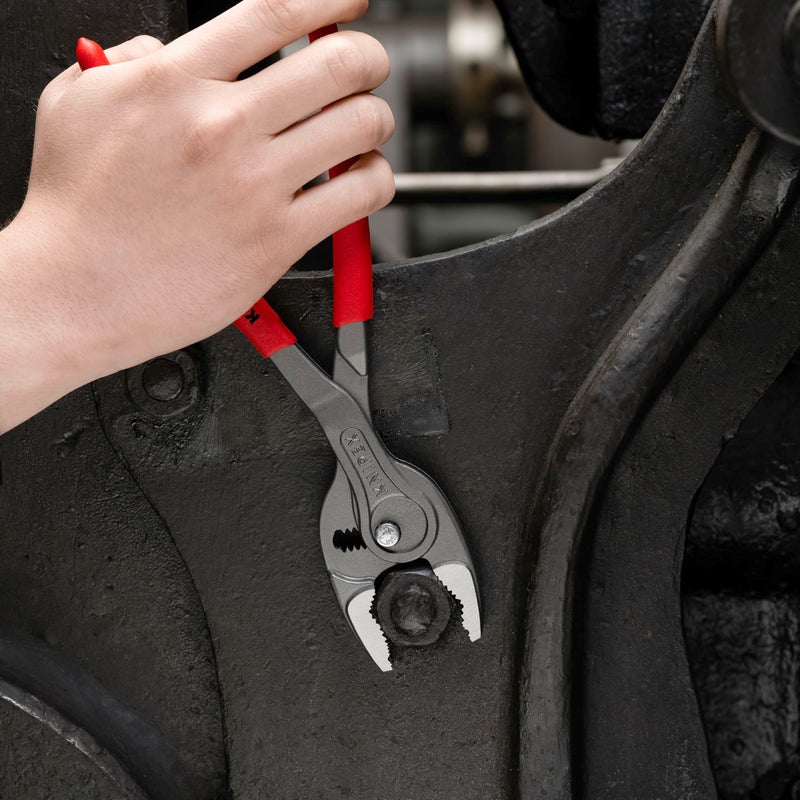 KNIPEX Tools 00 20 06 US4 3 Pc TwinGrip Pliers Set, Plastic Dipped (6", 8", 10") - Image 4
