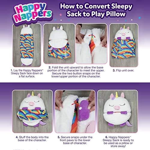 Happy Nappers وسادة هابي ناببرز و كيس النوم - مريح، دافئ، مضغوط، ناعم جداً، دافئ، لجميع الفصول، كيس نوم مع وسادة - متوسط 54 بوصة × 20 بوصة، قرش - Image 5