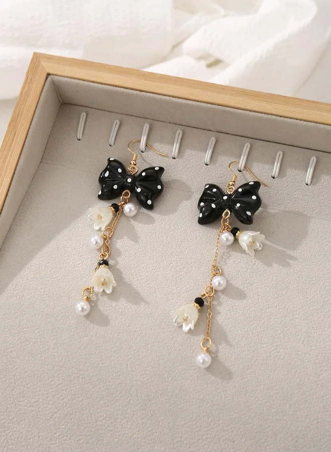 تايك تو Bow Dangle Earrings