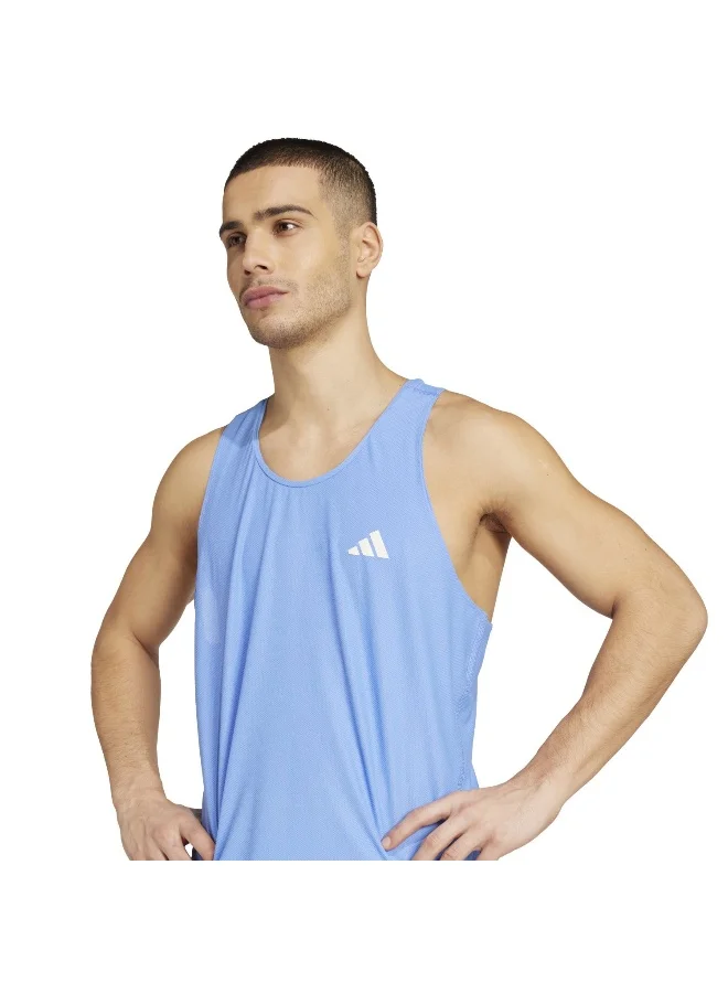 Adidas Otr B Tank Blue Running Tops For Men XS