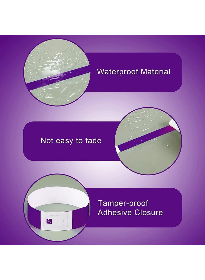 600pcs Neon Wristbands Waterproof Paper Bracelets Event Colorful Wrist Party Bands Armbands for Events Festivals Concerts - Image 4