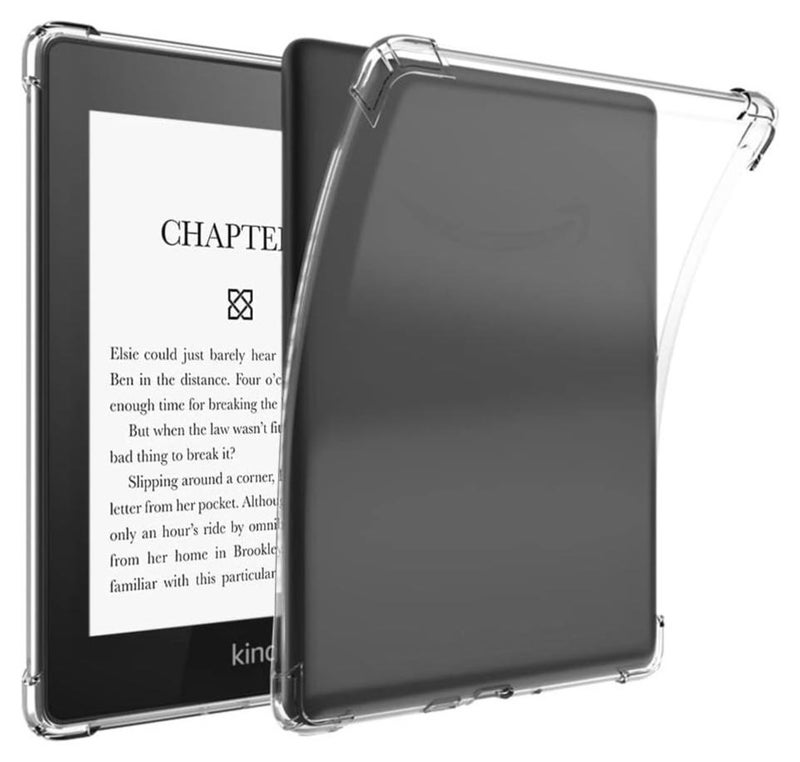 Crystal Clear Case Cover for All-New Kindle Paperwhite (11th Generation-2021, 6.8 inch) or Kindle Paperwhite Signature Edition, Shockproof Thin Silicone Case (Transparent) - Image 1
