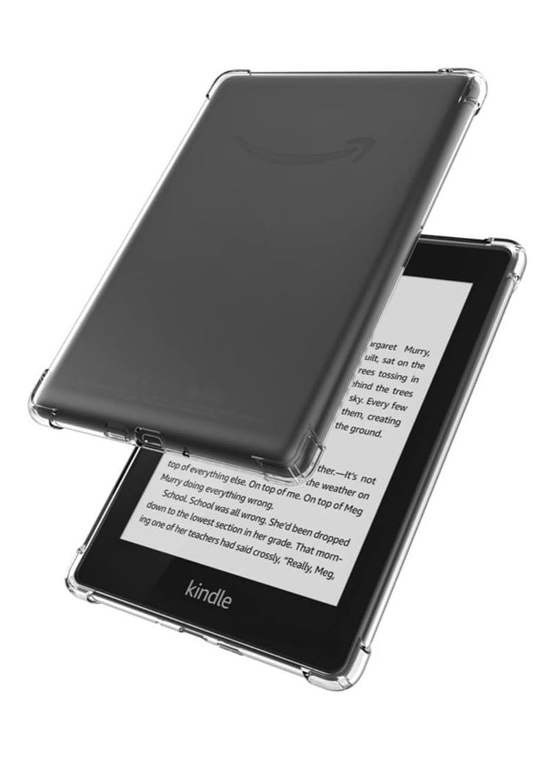 غطاء شفاف للغاية لجهاز Kindle Paperwhite الجديد كليًا (الجيل الحادي عشر - 2021، 6.8 بوصة) أو Kindle Paperwhite Signature Edition، غطاء سيليكون رقيق مقاوم للصدمات (شفاف)  - Image 3