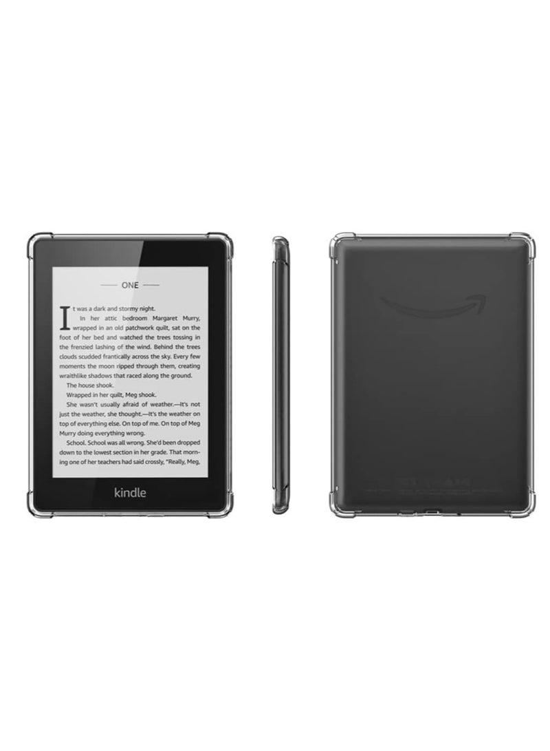 غطاء شفاف للغاية لجهاز Kindle Paperwhite الجديد كليًا (الجيل الحادي عشر - 2021، 6.8 بوصة) أو Kindle Paperwhite Signature Edition، غطاء سيليكون رقيق مقاوم للصدمات (شفاف)  - Image 4