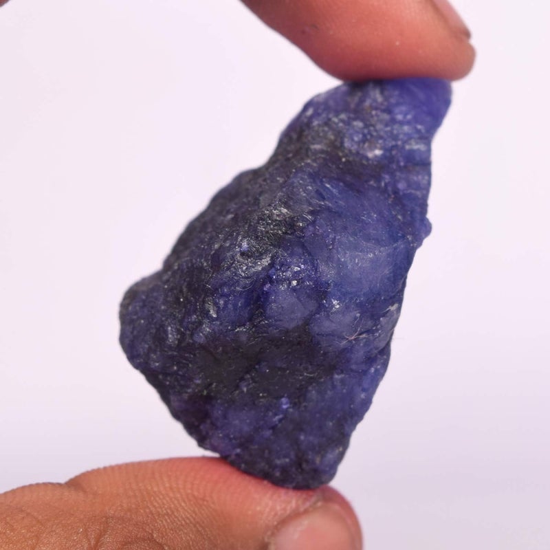 GEMHUB Natural Blue Sapphire Rough Gemstones 8-200 Carats Raw Crystals and Healing Stones Loose Gemstone Necklace For Women And Men - Image 2